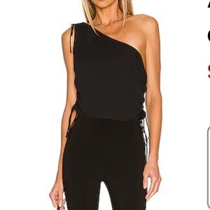 Amanda Uprichard Ania Top in Black